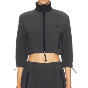 SKIMS Shrunken Fleece Zip Jacket NEW with tags SMALL